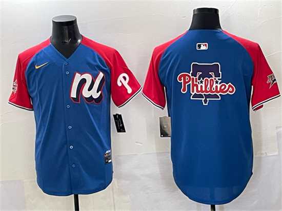 Men's National League Philadelphia Phillies Team Big Logo Blue Red Alternate 2025 All-Star Edition Limited Stitched Jersey,We sell and wholesale Men's National League Philadelphia Phillies Team Big Logo Blue Red Alternate 2025 All-Star Edition Limited Stitched Jersey on line form chian!