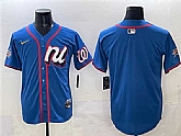 Men's National League Washington Nationals Blank Blue 2025 All-Star Edition Limited Stitched Jersey,baseball caps,new era cap wholesale,wholesale hats