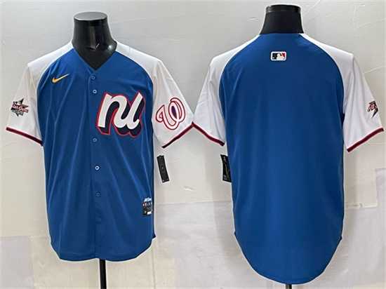 Men's National League Washington Nationals Blank Blue Alternate 2025 All-Star Edition Limited Stitched Jersey,We sell and wholesale Men's National League Washington Nationals Blank Blue Alternate 2025 All-Star Edition Limited Stitched Jersey on line form chian!