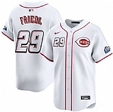 Men's Cincinnati Reds #29 TJ Friedl White 2025 Speedway Classic Home Limited Stitched Jersey Dzhi,baseball caps,new era cap wholesale,wholesale hats