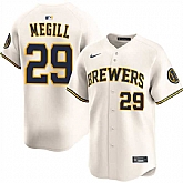 Men's Milwaukee Brewers #29 Trevor Megill Cream 2025 Limited Stitched Jersey Dzhi,baseball caps,new era cap wholesale,wholesale hats
