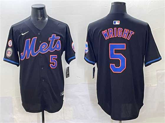 Men's New York Mets #5 David Wright Black With Patch Limited Stitched Jersey,We sell and wholesale Men's New York Mets #5 David Wright Black With Patch Limited Stitched Jersey on line form chian!