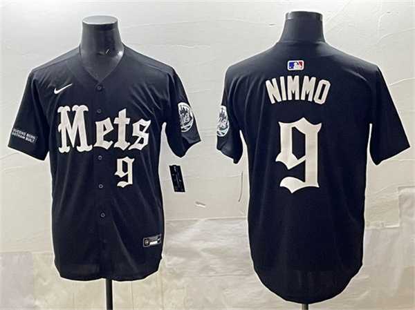 Men's New York Mets #9 Brandon Nimmo Black 'Gotham Gothic Edition' Vapor Premier Limited Stitched Jersey,We sell and wholesale Men's New York Mets #9 Brandon Nimmo Black 'Gotham Gothic Edition' Vapor Premier Limited Stitched Jersey on line form chian!