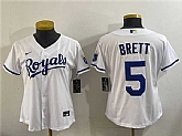 Youth Kansas City Royals #5 George Brett White Cool Base Stitched Jersey,baseball caps,new era cap wholesale,wholesale hats
