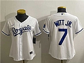 Youth Kansas City Royals #7 Bobby Witt Jr. White Cool Base Stitched Jersey,baseball caps,new era cap wholesale,wholesale hats