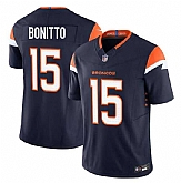 Men & Women & Youth Denver Broncos #15 Nik Bonitto Navy F.U.S.E. Vapor Limited Stitched Jersey,baseball caps,new era cap wholesale,wholesale hats