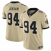 Men's New Orleans Saints #94 Cameron Jordan Gold 2025 F.U.S.E. Alternate Vapor Limited Stitched Jersey,baseball caps,new era cap wholesale,wholesale hats