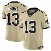 Men's New Orleans Saints #13 Michael Thomas Gold 2025 F.U.S.E. Alternate Vapor Limited Stitched Jersey,baseball caps,new era cap wholesale,wholesale hats