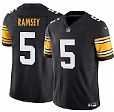 Men & Women & Youth Pittsburgh Steelers #5 Jalen Ramsey Black 2025 F.U.S.E. Alternate Vapor Limited Stitched Jersey,baseball caps,new era cap wholesale,wholesale hats