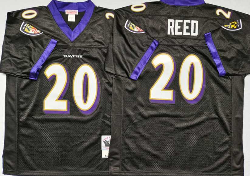 Men's Baltimore Ravens #20 Ed Reed Black Throwback Stitched Football Jersey,We sell and wholesale Men's Baltimore Ravens #20 Ed Reed Black Throwback Stitched Football Jersey on line form chian!