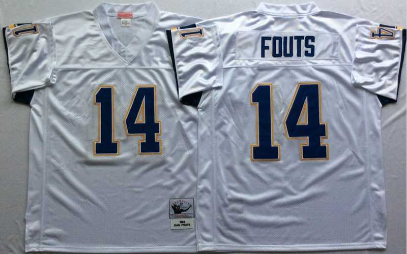 Men's Los Angeles Chargers #14 Dan Fouts White Throwback Stitched Football Jersey,We sell and wholesale Men's Los Angeles Chargers #14 Dan Fouts White Throwback Stitched Football Jersey on line form chian!