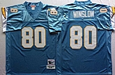 Men's Los Angeles Chargers #80 Kellen Winslow Light Blue Throwback Stitched Football Jersey,baseball caps,new era cap wholesale,wholesale hats