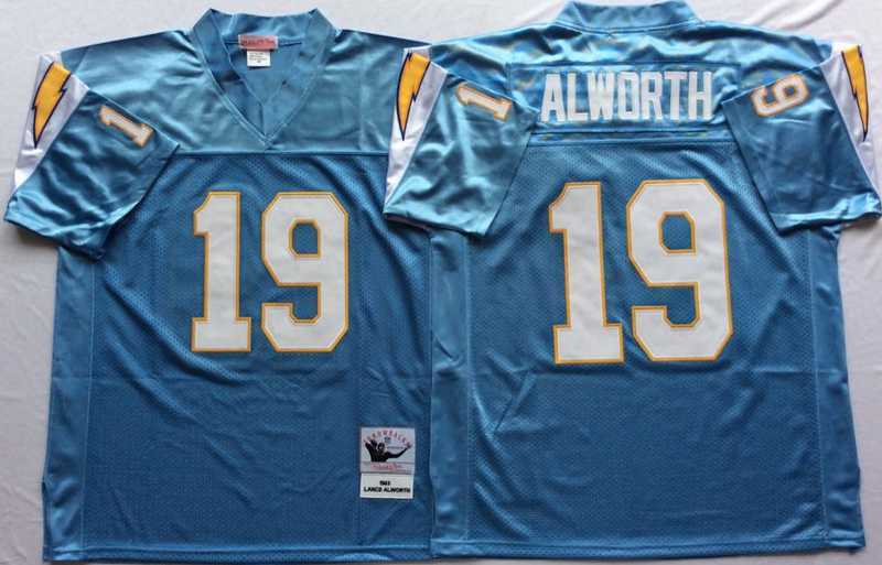 Men's Los Angeles Chargers #19 Lance Alworth Light Blue Throwback Stitched Football Jersey,We sell and wholesale Men's Los Angeles Chargers #19 Lance Alworth Light Blue Throwback Stitched Football Jersey on line form chian!