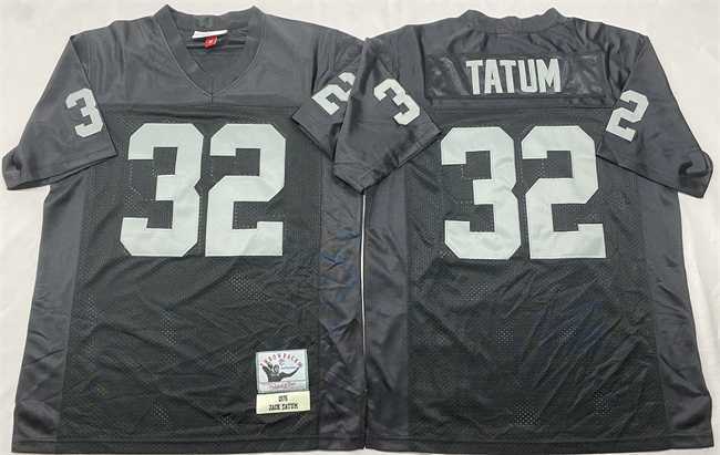 Men's Las Vegas Raiders #32 Jack Tatum Black Throwback Stitched Football Jersey,We sell and wholesale Men's Las Vegas Raiders #32 Jack Tatum Black Throwback Stitched Football Jersey on line form chian!