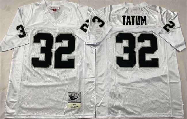 Men's Las Vegas Raiders #32 Jack Tatum White Throwback Stitched Football Jersey,We sell and wholesale Men's Las Vegas Raiders #32 Jack Tatum White Throwback Stitched Football Jersey on line form chian!