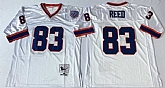 Men's Buffalo Bills #83 Andre Reed White Throwback Stitched Football Jersey,baseball caps,new era cap wholesale,wholesale hats