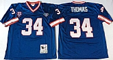 Men's Buffalo Bills #34 Thurman Thomas Blue Throwback Stitched Football Jersey,baseball caps,new era cap wholesale,wholesale hats