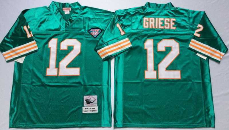 Men's Miami Dolphins #12 Bob Griese Aqua Throwback Stitched Football Jersey,We sell and wholesale Men's Miami Dolphins #12 Bob Griese Aqua Throwback Stitched Football Jersey on line form chian!