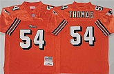 Men's Miami Dolphins #54 Zach Thomas Orange Throwback Stitched Football Jersey,baseball caps,new era cap wholesale,wholesale hats