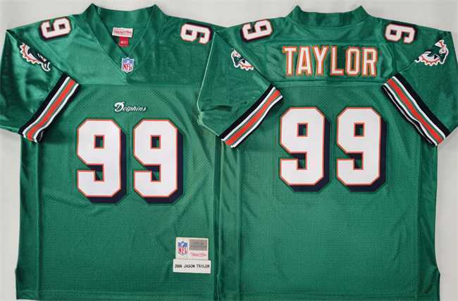 Men's Miami Dolphins #99 Jason Taylor Aqua Throwback Stitched Football Jersey,We sell and wholesale Men's Miami Dolphins #99 Jason Taylor Aqua Throwback Stitched Football Jersey on line form chian!