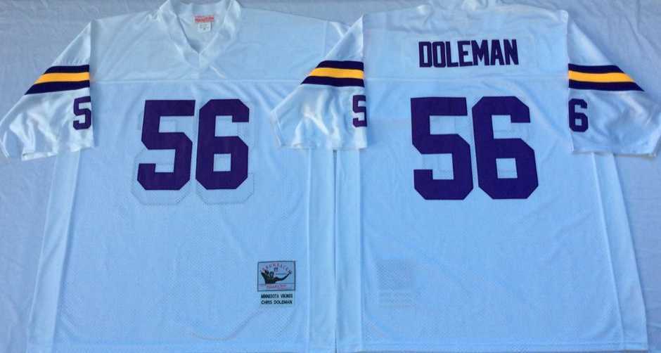 Men's Minnesota Vikings #56 Chris Doleman White Throwback Stitched Football Jersey,We sell and wholesale Men's Minnesota Vikings #56 Chris Doleman White Throwback Stitched Football Jersey on line form chian!
