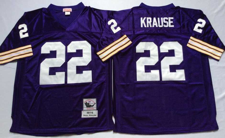 Men's Minnesota Vikings #22 Paul Krause Purple Throwback Stitched Football Jersey,We sell and wholesale Men's Minnesota Vikings #22 Paul Krause Purple Throwback Stitched Football Jersey on line form chian!
