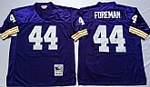 Men's Minnesota Vikings #44 Chuck Foreman Purple Throwback Stitched Football Jersey,baseball caps,new era cap wholesale,wholesale hats