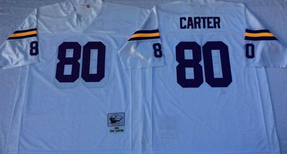 Men's Minnesota Vikings #80 Cris Carter White Throwback Stitched Football Jersey,We sell and wholesale Men's Minnesota Vikings #80 Cris Carter White Throwback Stitched Football Jersey on line form chian!
