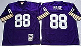 Men's Minnesota Vikings #88 Alan Page Purple Throwback Stitched Football Jersey,baseball caps,new era cap wholesale,wholesale hats