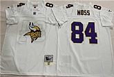 Men's Minnesota Vikings #84 Randy Moss White Throwback Stitched Football Jersey,baseball caps,new era cap wholesale,wholesale hats