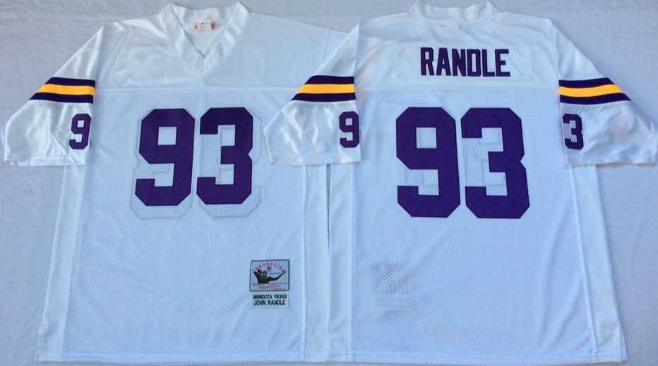 Men's Minnesota Vikings #93 John Randle White Throwback Stitched Football Jersey,We sell and wholesale Men's Minnesota Vikings #93 John Randle White Throwback Stitched Football Jersey on line form chian!