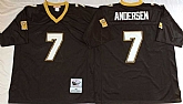 Men's New Orleans Saints #7 Morten Anderson Black Throwback Stitched Football Jersey,baseball caps,new era cap wholesale,wholesale hats