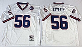 Men's New York Giants #56 Lawrence Taylor White Throwback Stitched Football Jersey,baseball caps,new era cap wholesale,wholesale hats