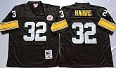 Men's Pittsburgh Steelers #32 Franco Harris Black Throwback Stitched Football Jersey,baseball caps,new era cap wholesale,wholesale hats