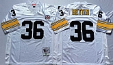 Men's Pittsburgh Steelers #36 Jerome Bettis White Throwback Stitched Football Jersey,baseball caps,new era cap wholesale,wholesale hats