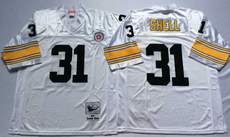 Men's Pittsburgh Steelers #31 Donnie Shell White Throwback Stitched Football Jersey,We sell and wholesale Men's Pittsburgh Steelers #31 Donnie Shell White Throwback Stitched Football Jersey on line form chian!
