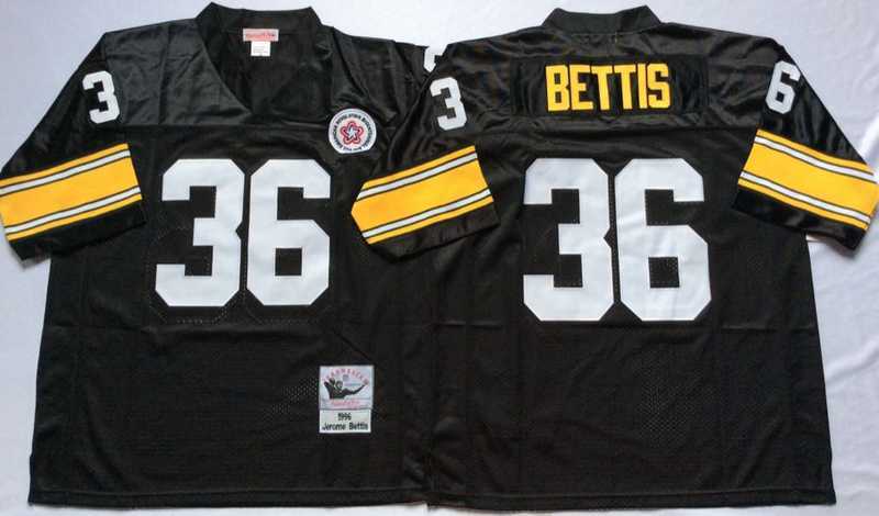 Men's Pittsburgh Steelers #36 Jerome Bettis Black Throwback Stitched Football Jersey,We sell and wholesale Men's Pittsburgh Steelers #36 Jerome Bettis Black Throwback Stitched Football Jersey on line form chian!