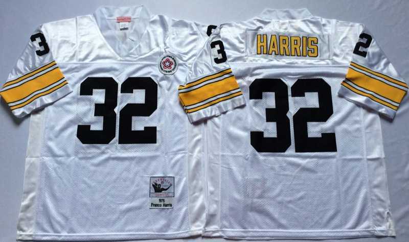 Men's Pittsburgh Steelers #32 Franco Harris White Throwback Stitched Football Jersey,We sell and wholesale Men's Pittsburgh Steelers #32 Franco Harris White Throwback Stitched Football Jersey on line form chian!