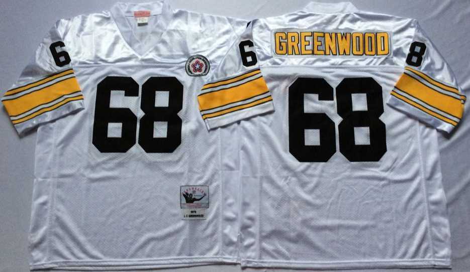 Men's Pittsburgh Steelers #68 L.C. Greenwood White Throwback Stitched Football Jersey,We sell and wholesale Men's Pittsburgh Steelers #68 L.C. Greenwood White Throwback Stitched Football Jersey on line form chian!