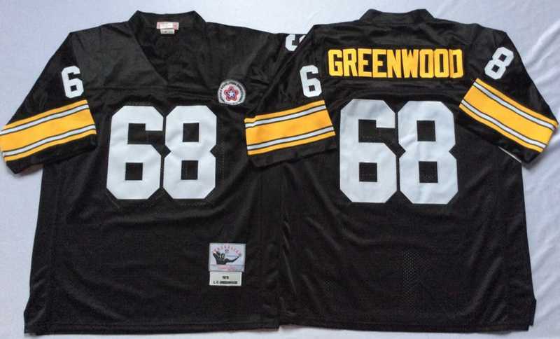 Men's Pittsburgh Steelers #68 L. C. Greenwood Black Throwback Stitched Football Jersey,We sell and wholesale Men's Pittsburgh Steelers #68 L. C. Greenwood Black Throwback Stitched Football Jersey on line form chian!
