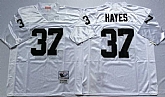 Men's Raiders #37 Lester Hayes White Throwback Stitched Football Jersey,baseball caps,new era cap wholesale,wholesale hats