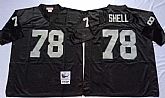 Men's Raiders #78 Art Shell Black Throwback Stitched Football Jersey,baseball caps,new era cap wholesale,wholesale hats