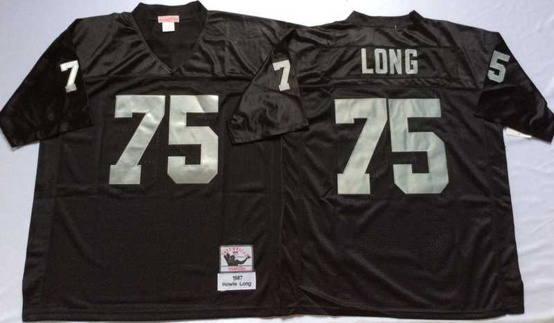 Men's Raiders #75 Howie Long Black Throwback Stitched Football Jersey,We sell and wholesale Men's Raiders #75 Howie Long Black Throwback Stitched Football Jersey on line form chian!