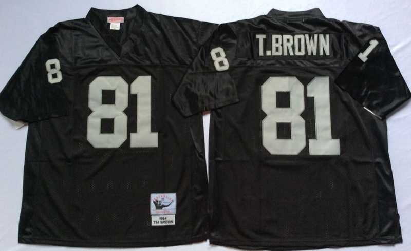 Men's Raiders #81 Tim Brown Black Throwback Stitched Football Jersey,We sell and wholesale Men's Raiders #81 Tim Brown Black Throwback Stitched Football Jersey on line form chian!