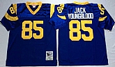 Men's Rams #85 Jack Youngblood Blue Throwback Stitched Football Jersey,baseball caps,new era cap wholesale,wholesale hats