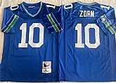 Men's Seattle Seahawks #10 Jim Zorn Royal Throwback Stitched Football Jersey,baseball caps,new era cap wholesale,wholesale hats