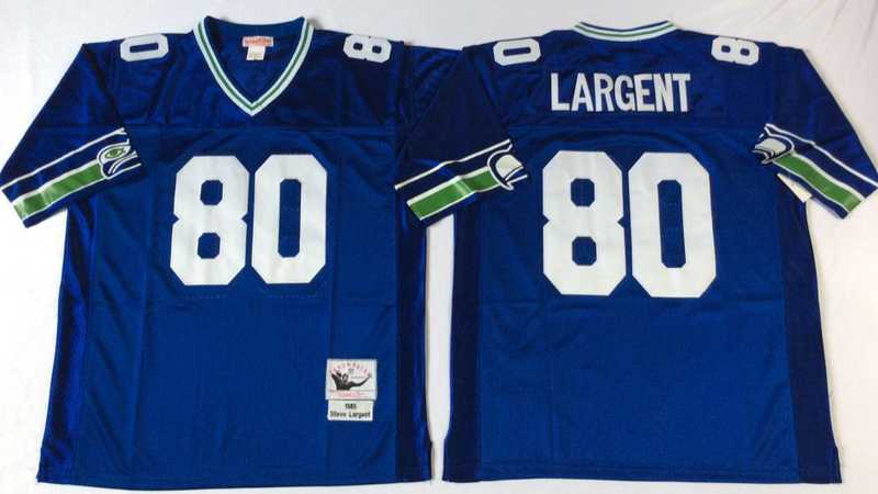 Men's Seattle Seahawks #80 Steve Largent Blue Throwback Stitched Football Jersey,We sell and wholesale Men's Seattle Seahawks #80 Steve Largent Blue Throwback Stitched Football Jersey on line form chian!