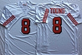 Men's San Francisco 49ers #8 Steve Young White 75th Throwback Stitched Football Jersey,baseball caps,new era cap wholesale,wholesale hats