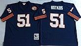 Men's Chicago Bears #51 Dick Butkus Navy Throwback Stitched Football Jersey,baseball caps,new era cap wholesale,wholesale hats