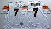 Men's Cincinnati Bengals #7 Boomer Esiason White Throwback Stitched Football Jersey,baseball caps,new era cap wholesale,wholesale hats